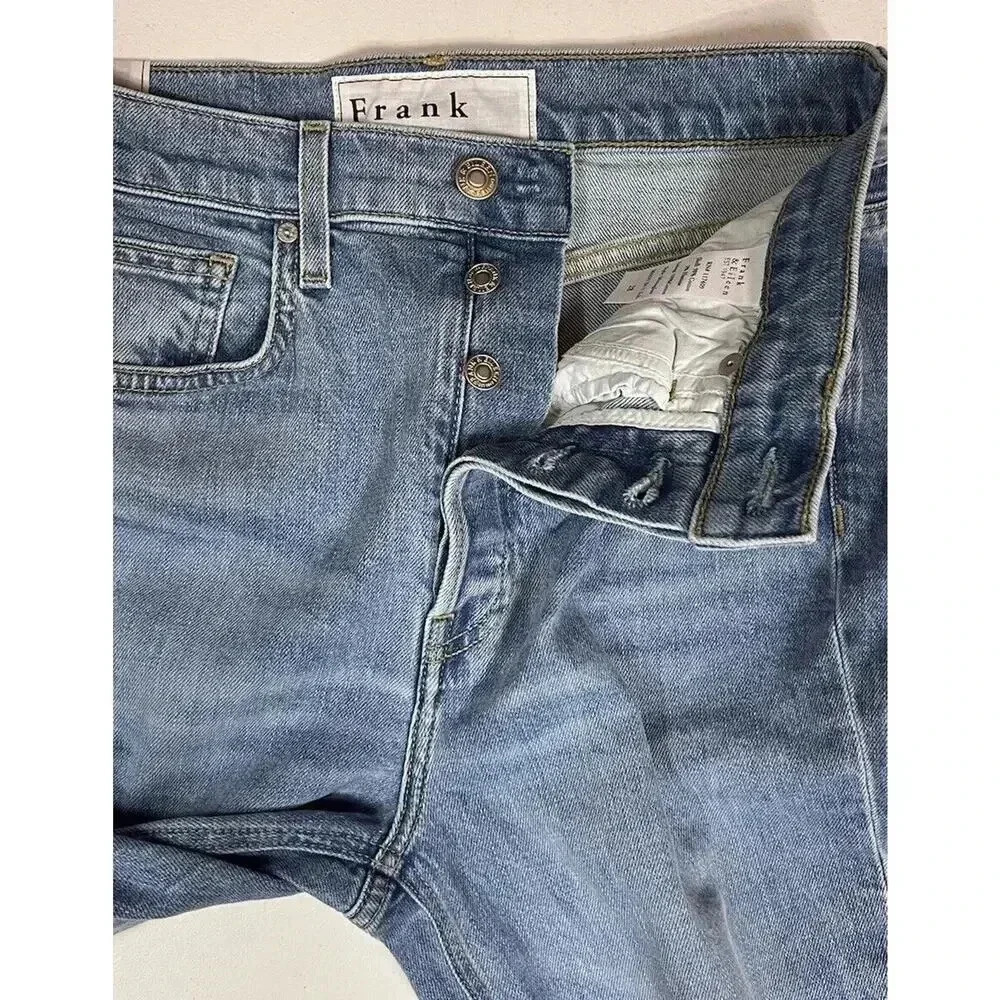 Frank & Eileen Monaghan Jeans High Rise Button Fly Raw Hem Womens Size 28 - Picture 10 of 12